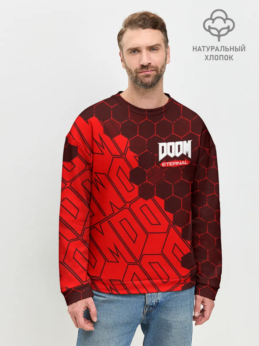 Мужской свитшот базовый / DOOM ETERNAL / ДУМ ЭТЕРНАЛ