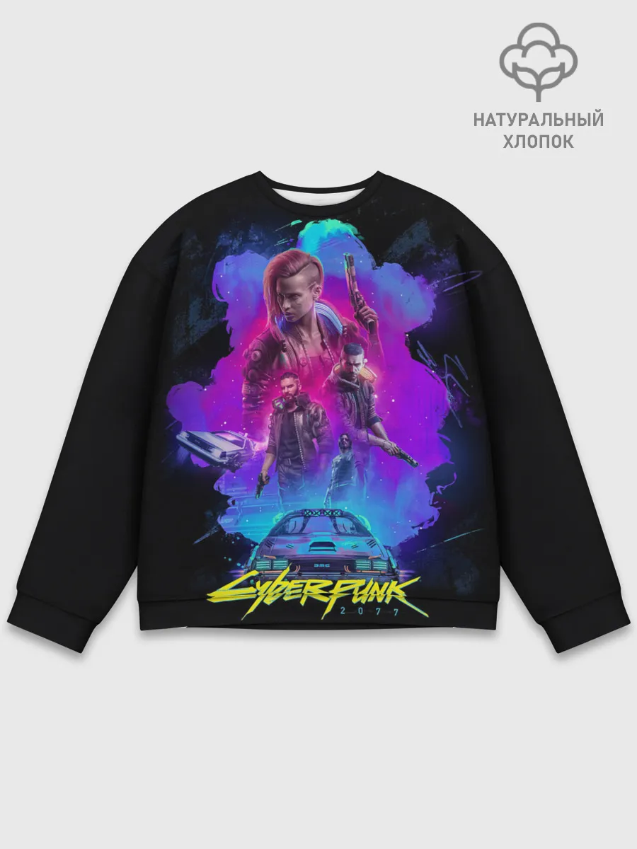 Мужской свитшот базовый / Cyberpunk 2077