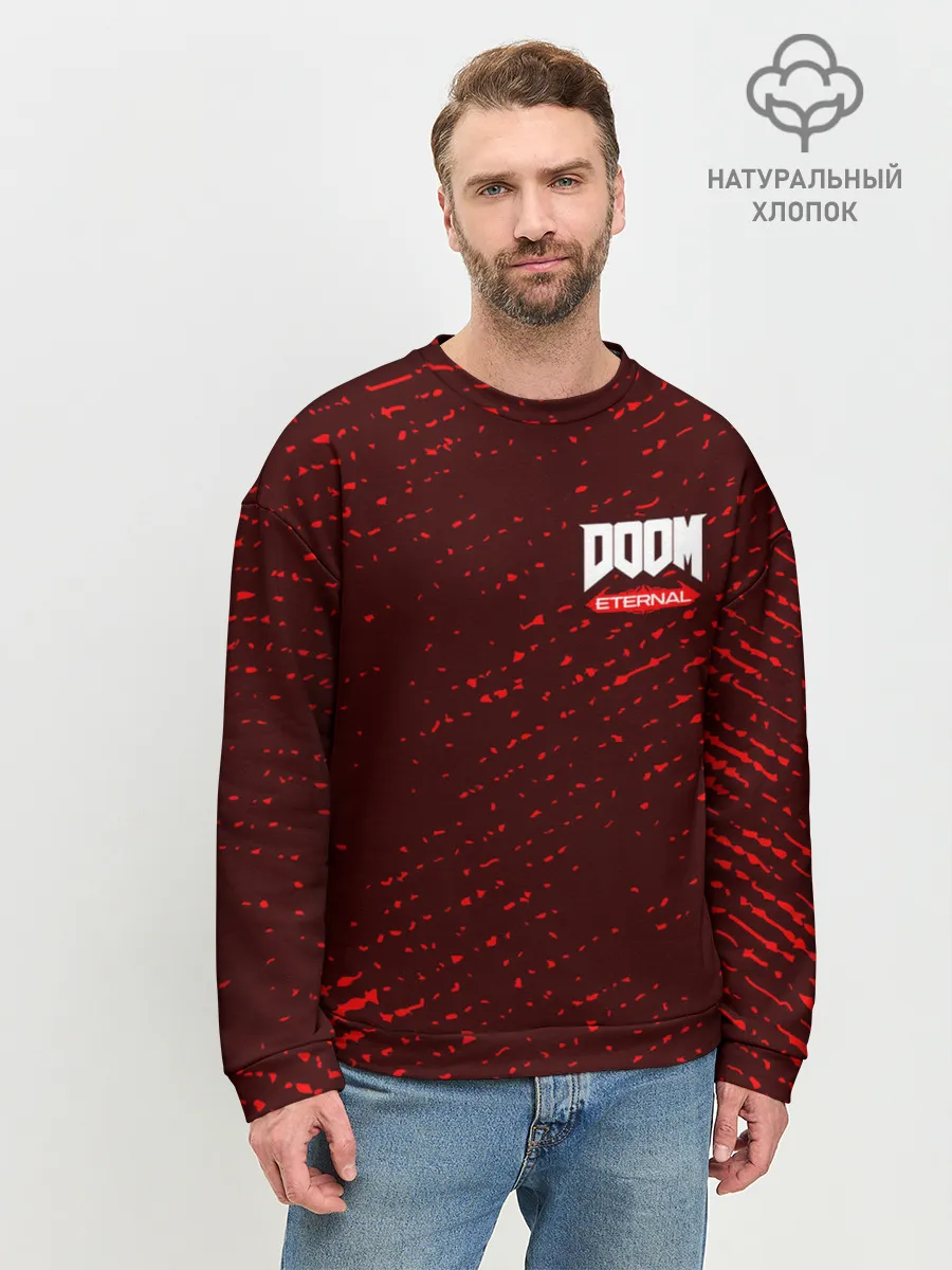 Мужской свитшот базовый / DOOM ETERNAL / ДУМ ЭТЕРНАЛ