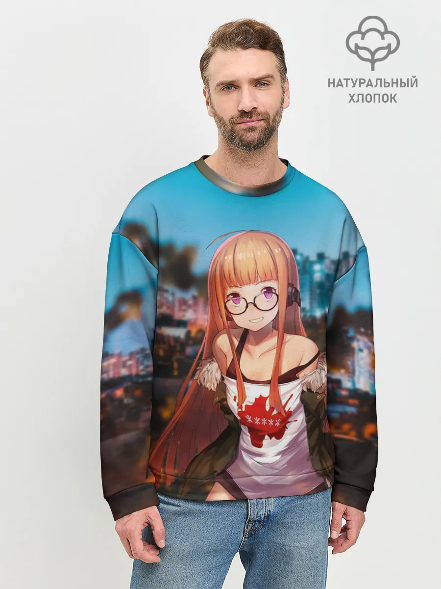 Мужской свитшот базовый / Футаба Сакура