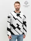 Мужской свитшот базовый / ГЕОМЕТРИЯ,АБСТРАКЦИЯ,ПОЛОСЫ