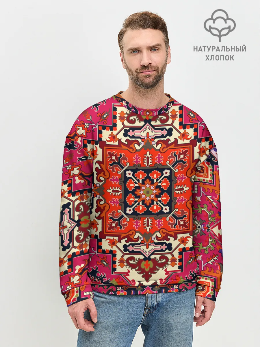 Мужской свитшот базовый / Бордовый ковер