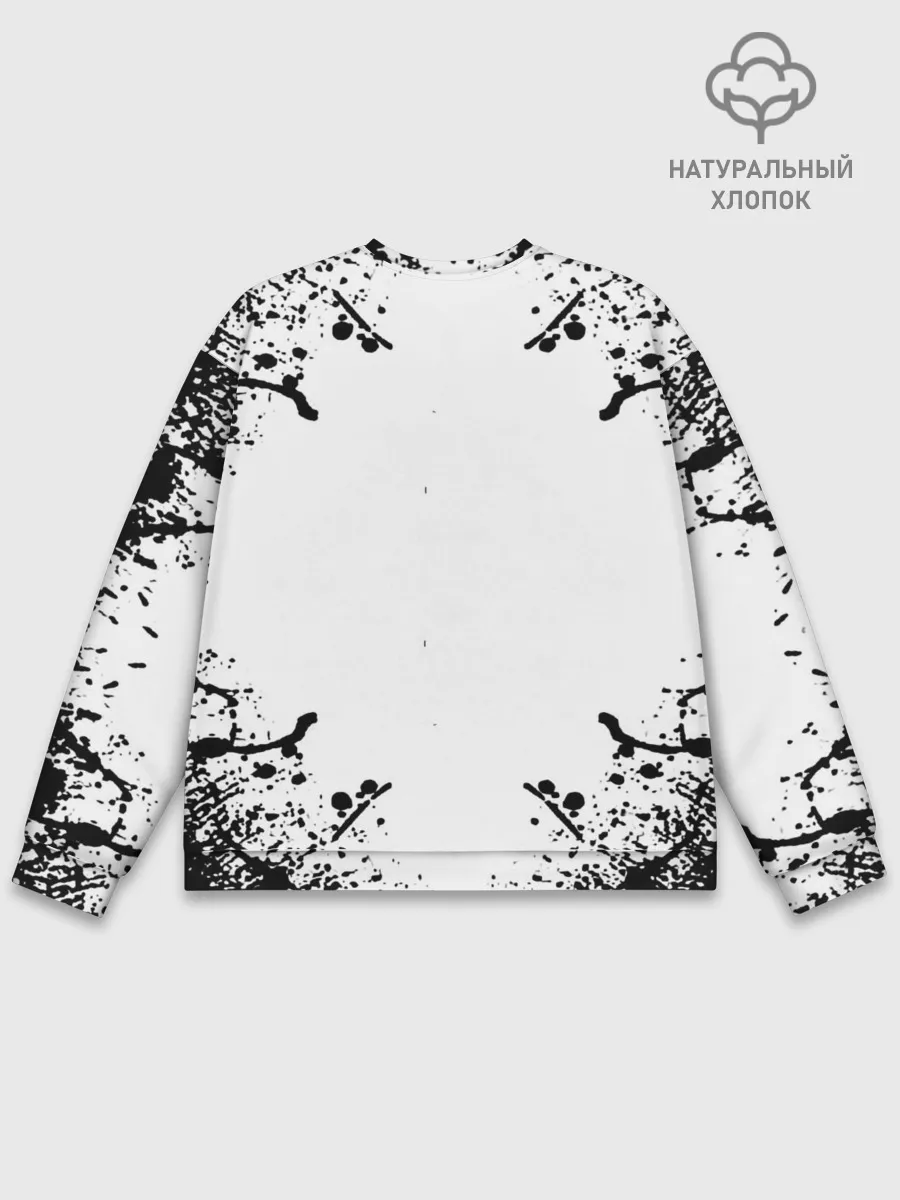 Мужской свитшот базовый / Хвост Феи в белом круге