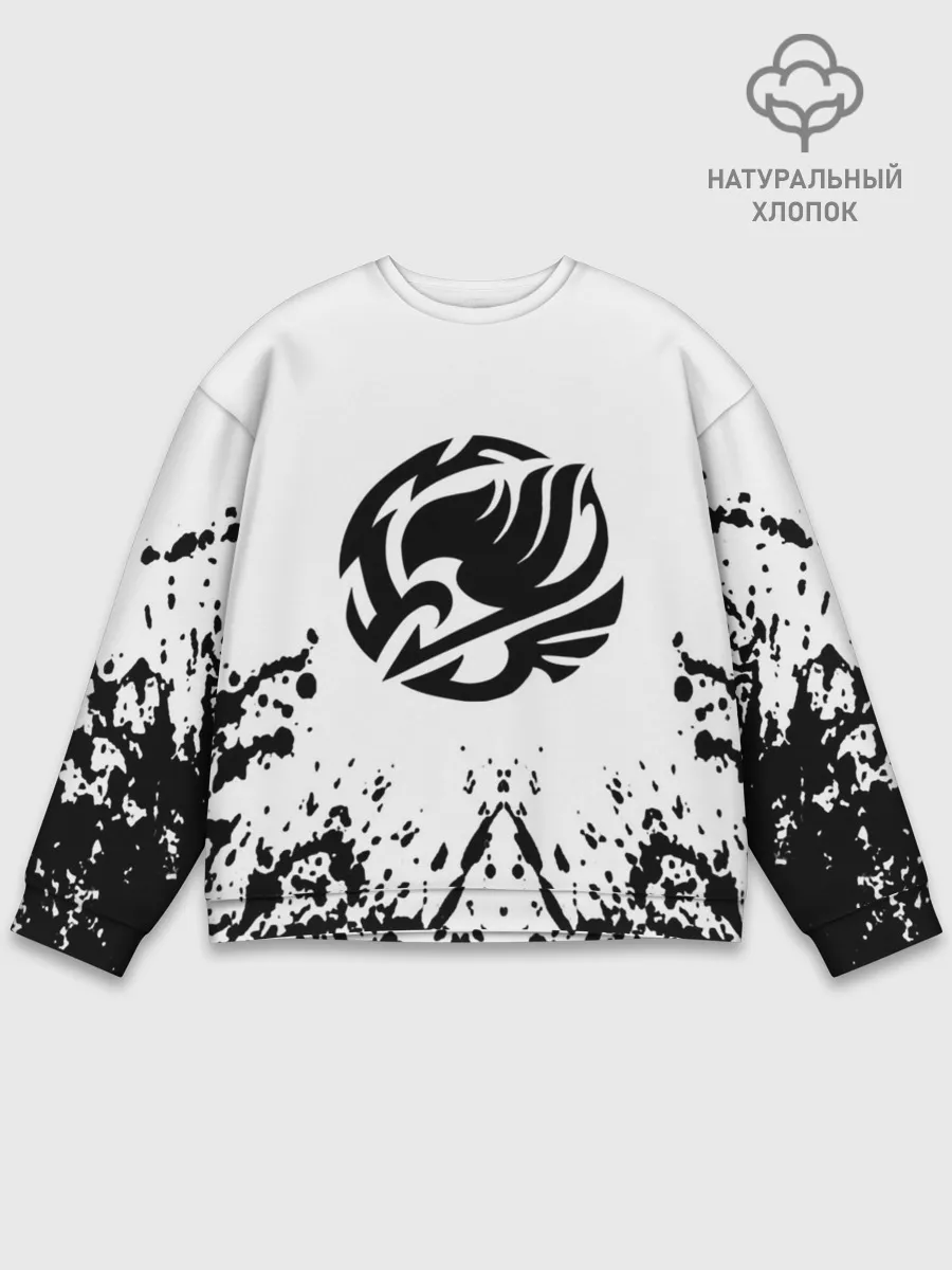 Мужской свитшот базовый / Хвост Феи на белом