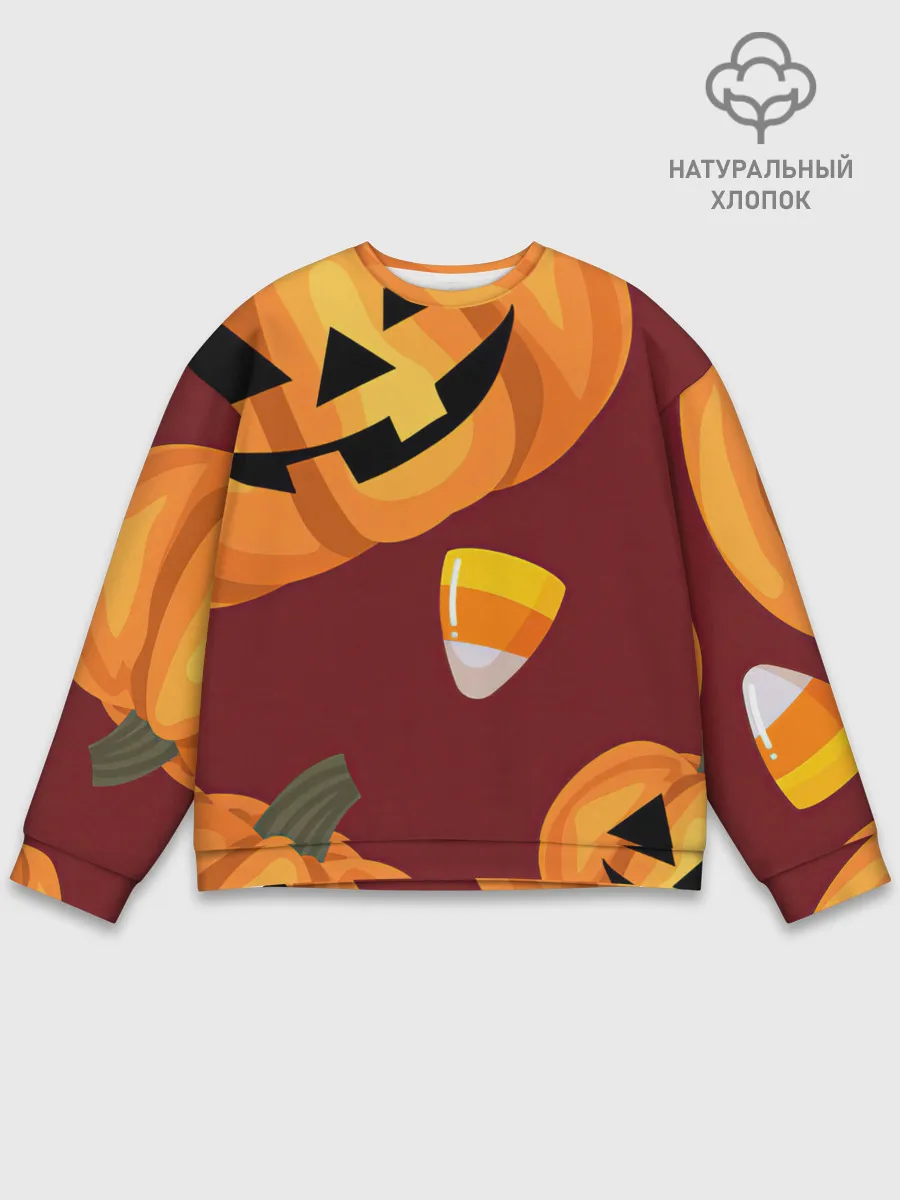 Мужской свитшот базовый / Сладкие хэллоуин