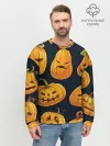 Мужской свитшот базовый / Праздничные тыквы