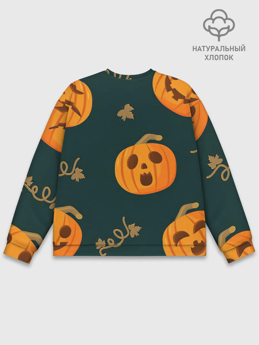 Мужской свитшот базовый / Осенние тыквы