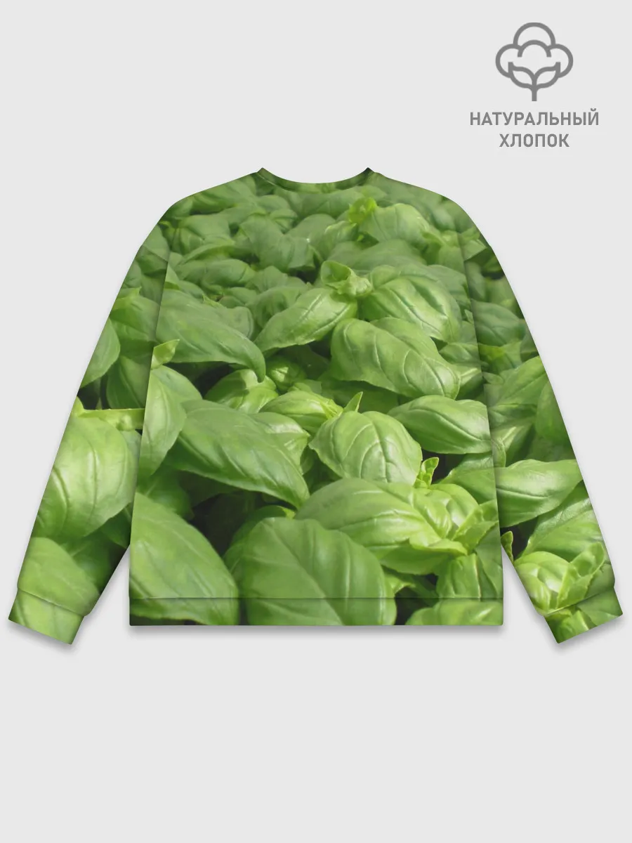 Мужской свитшот базовый / Неоновый базилик