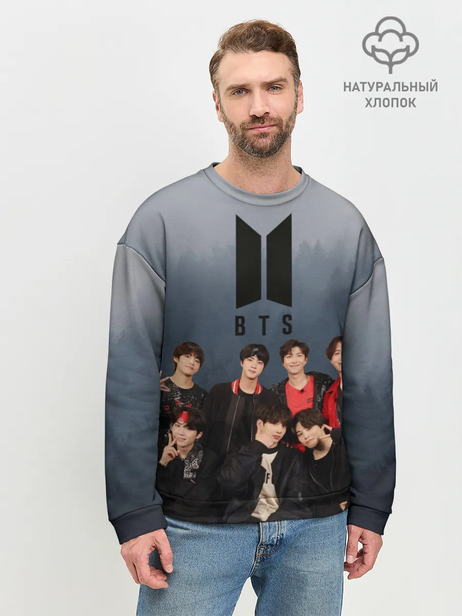 Мужской свитшот базовый / BTS Forest