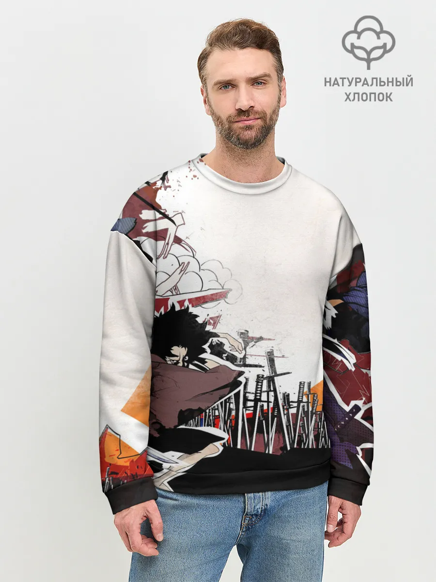 Мужской свитшот базовый / Афросамурай аниме