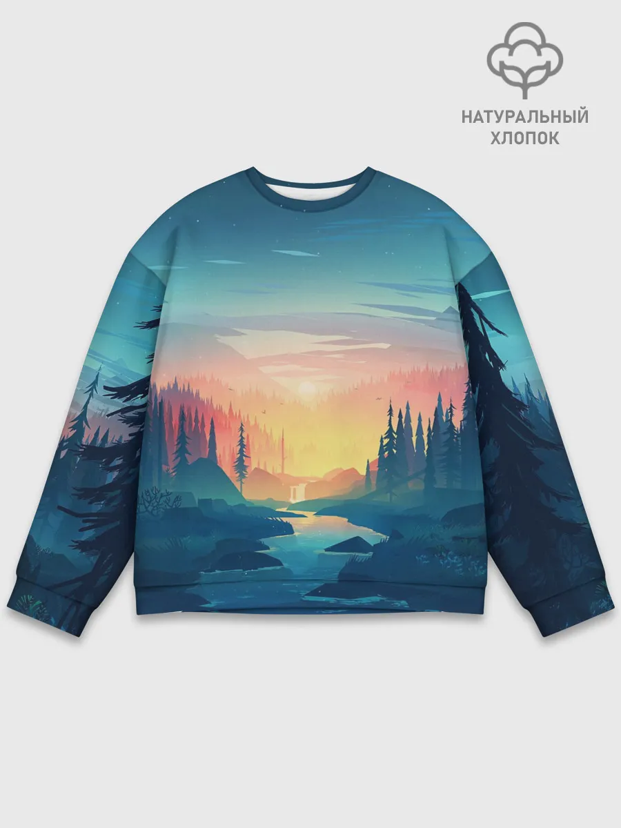 Мужской свитшот базовый / Природа