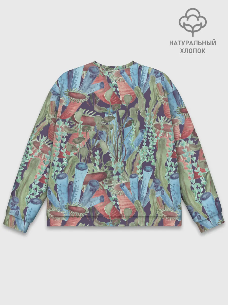 Мужской свитшот базовый / Водоросли на морском дне