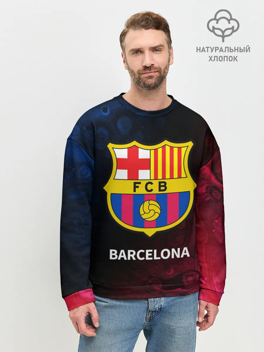 Мужской свитшот базовый / BARCELONA / БАРСЕЛОНА