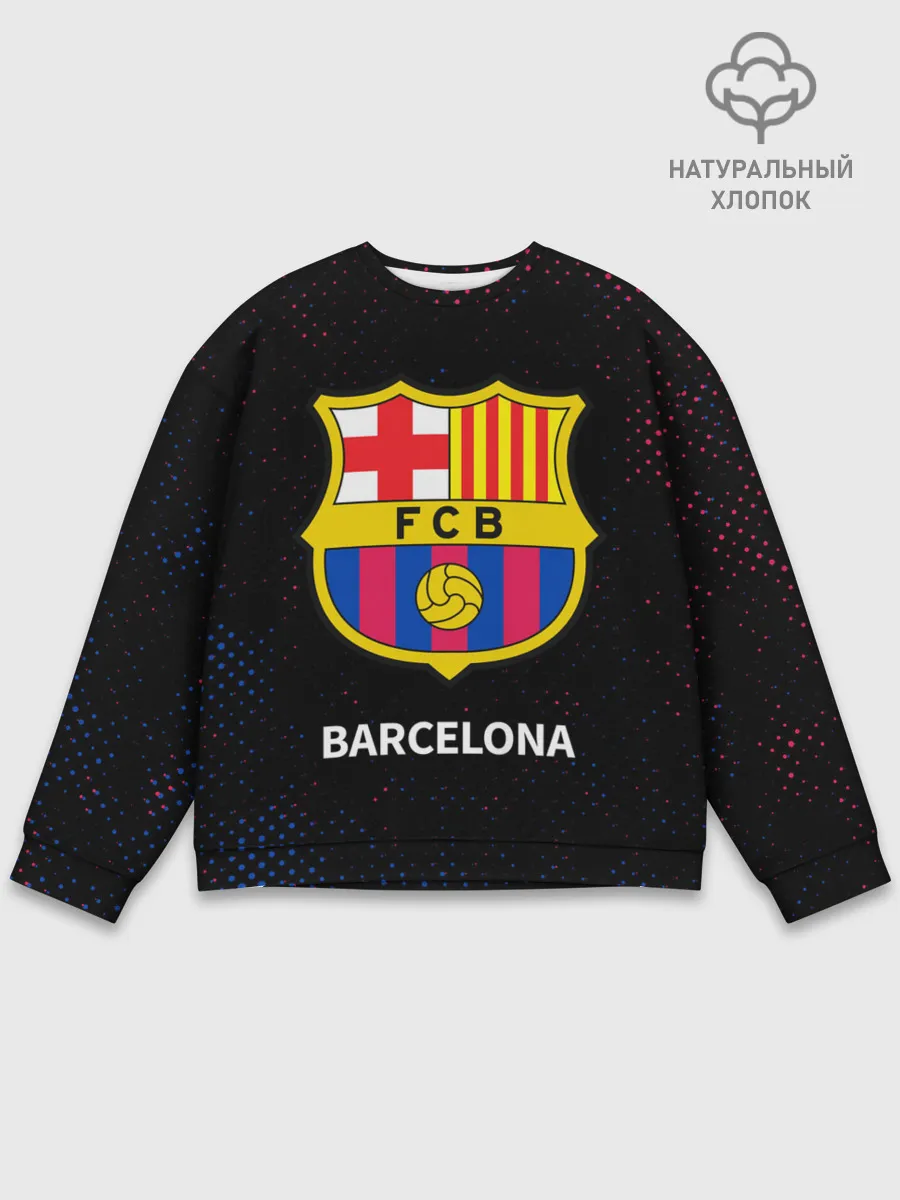 Мужской свитшот базовый / BARCELONA / БАРСЕЛОНА