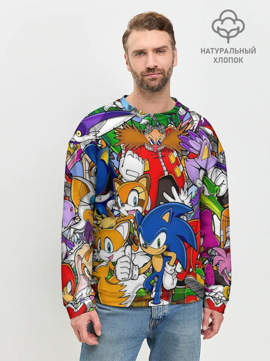 Мужской свитшот базовый / Sonic.