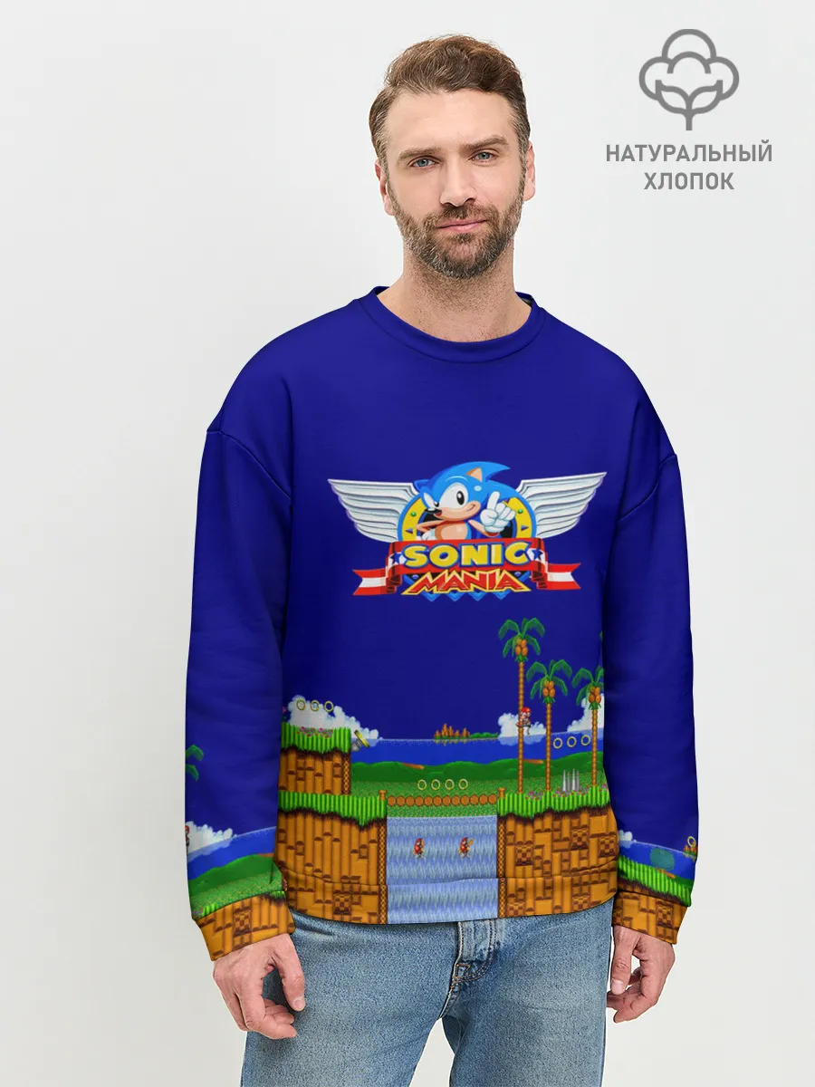 Мужской свитшот базовый / Sonic.