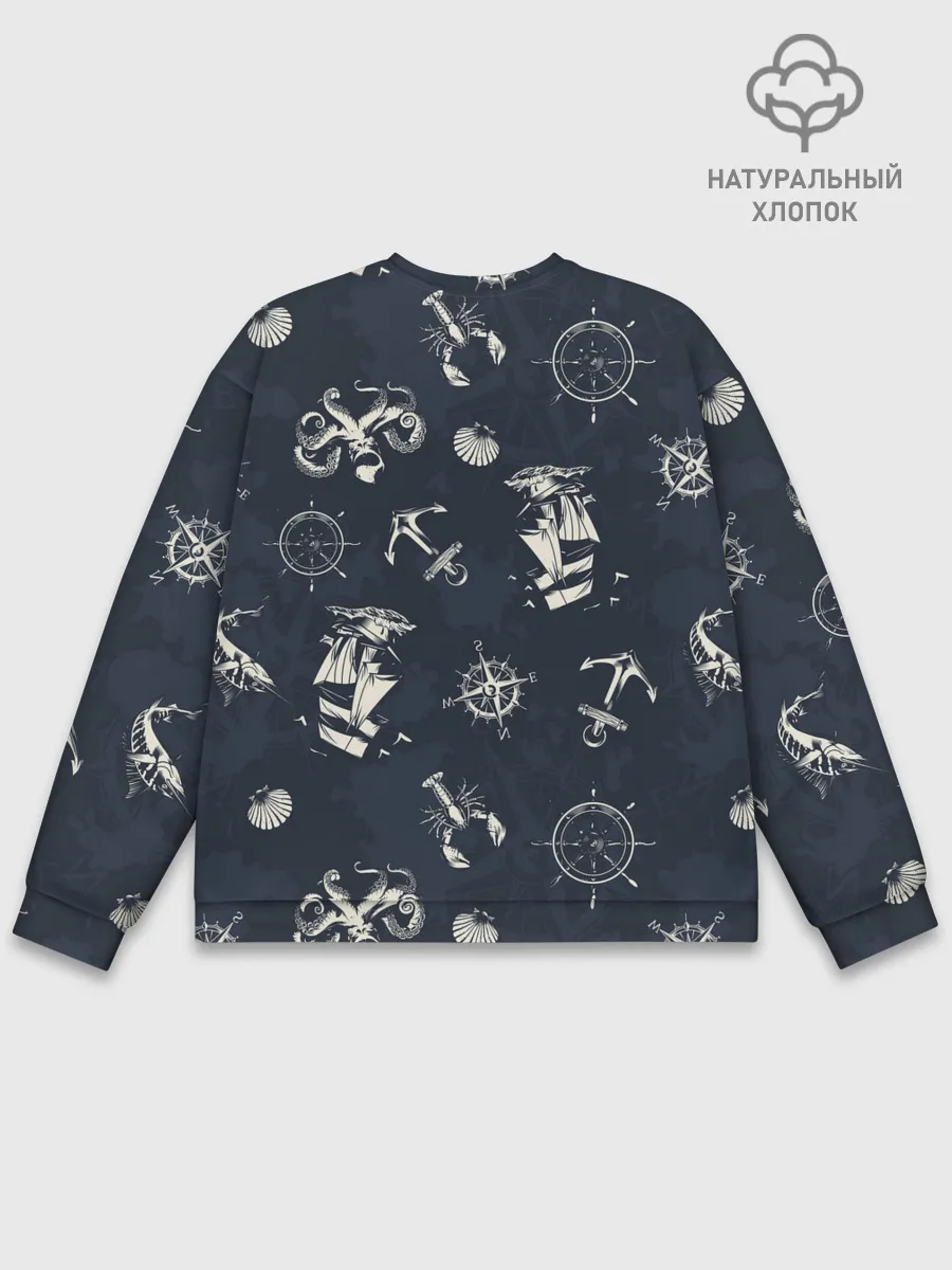 Мужской свитшот базовый / Nautical art