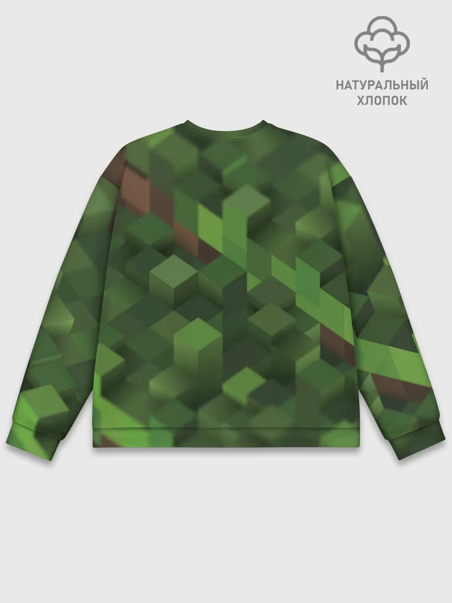 Мужской свитшот базовый / minecraft