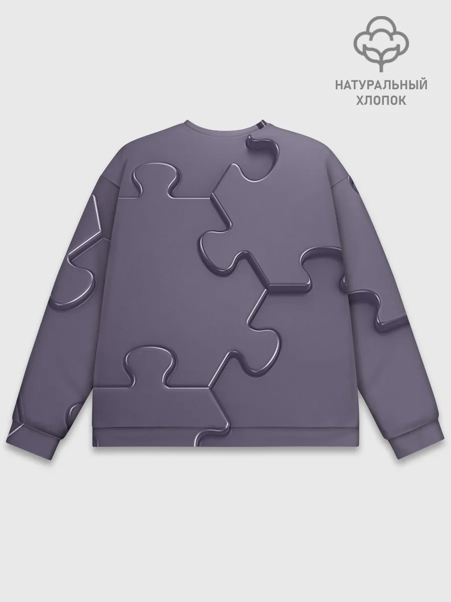 Мужской свитшот базовый / Puzzles