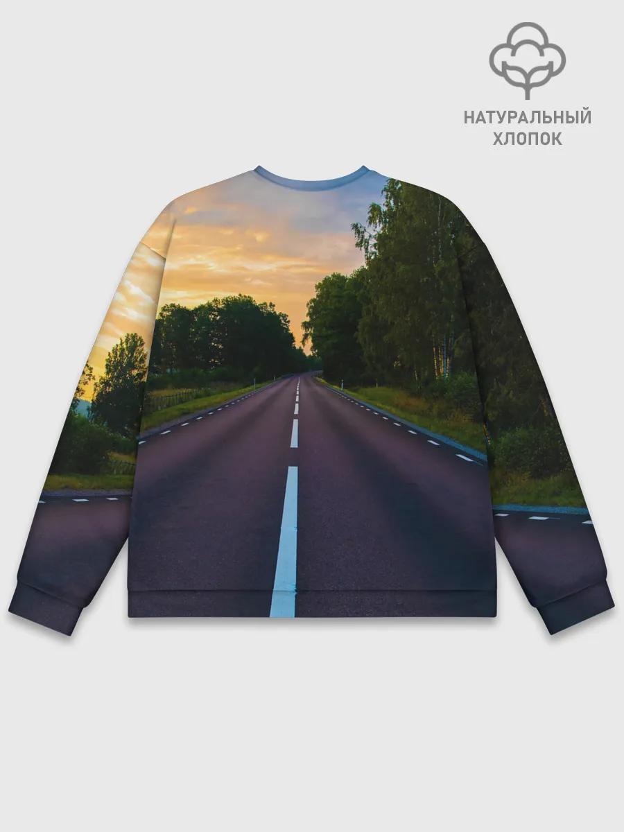Мужской свитшот базовый / дорога