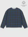 Мужской свитшот базовый / Темно синяя Клетка