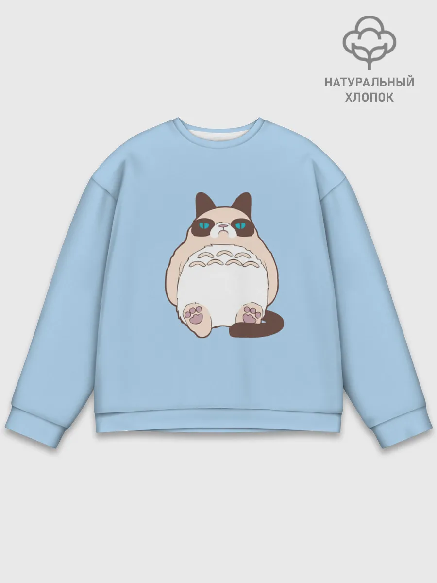 Мужской свитшот базовый / Тоторный кот