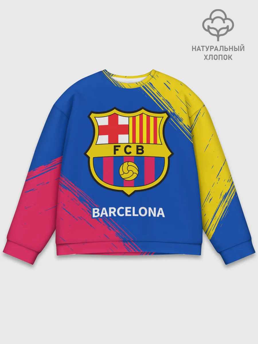 Мужской свитшот базовый / BARCELONA / БАРСЕЛОНА