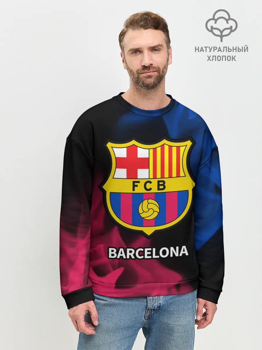 Мужской свитшот базовый / BARCELONA / БАРСЕЛОНА