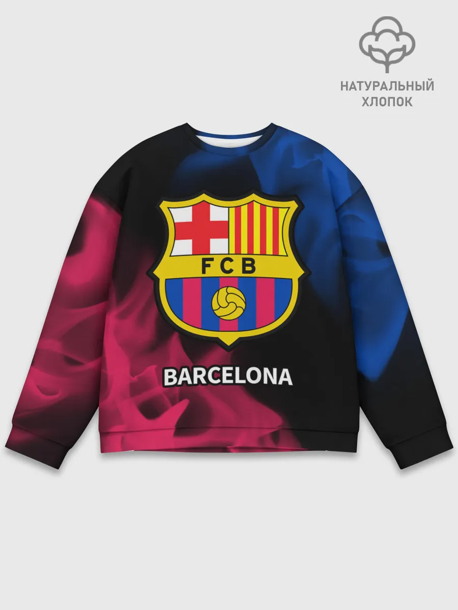 Мужской свитшот базовый / BARCELONA / БАРСЕЛОНА