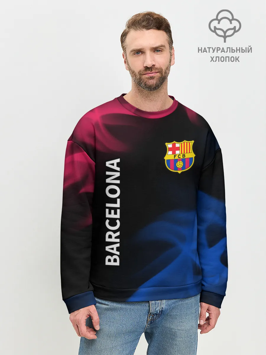 Мужской свитшот базовый / BARCELONA / БАРСЕЛОНА