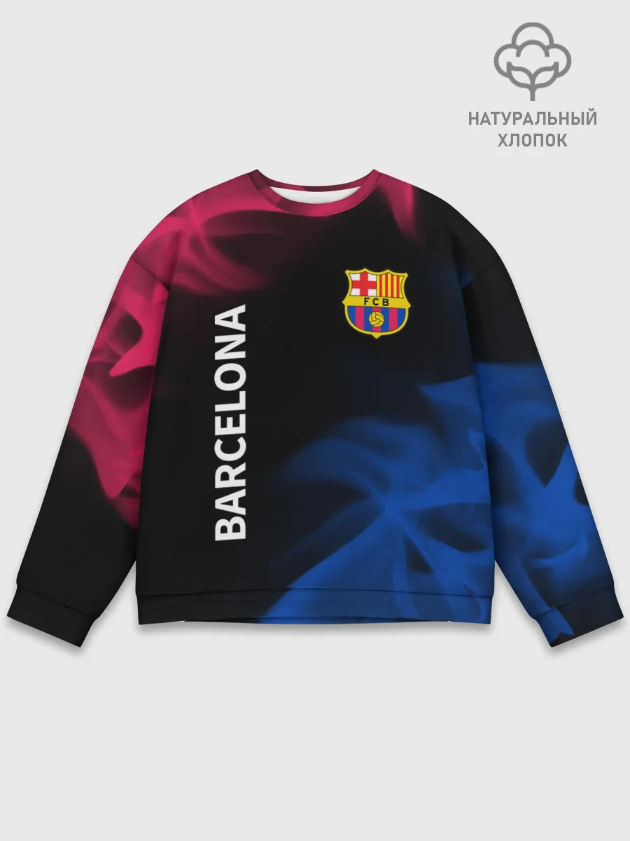 Мужской свитшот базовый / BARCELONA / БАРСЕЛОНА