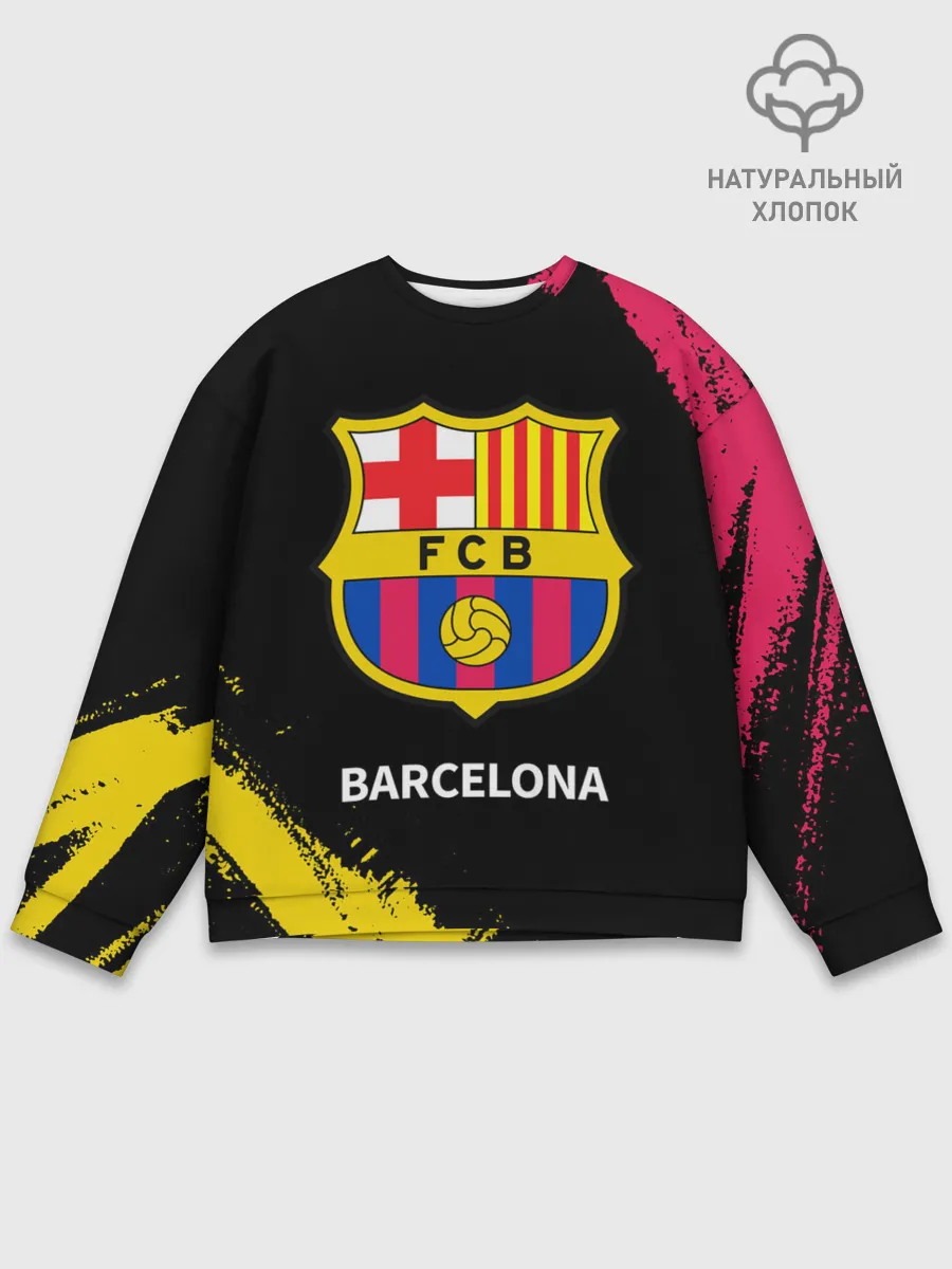 Мужской свитшот базовый / BARCELONA / БАРСЕЛОНА