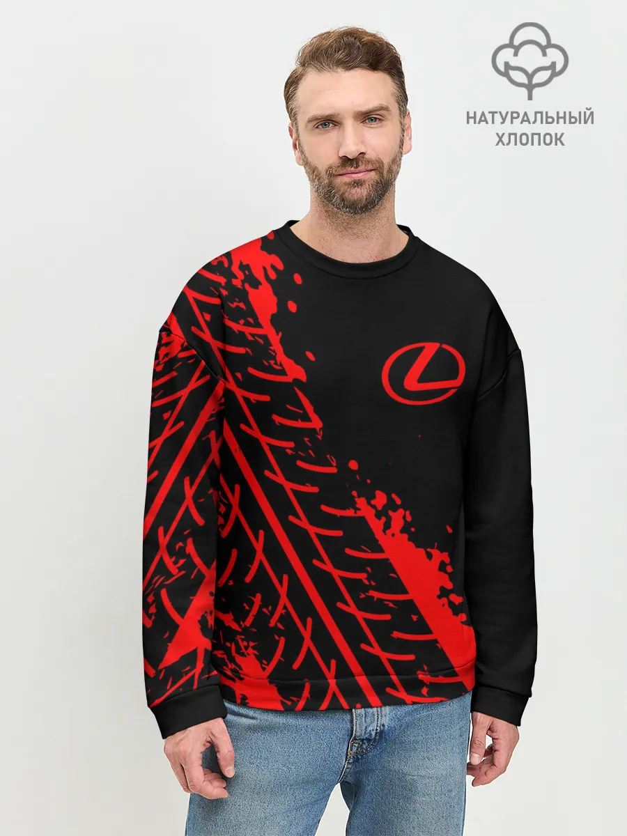 Мужской свитшот базовый / LEXUS / ЛЕКСУС