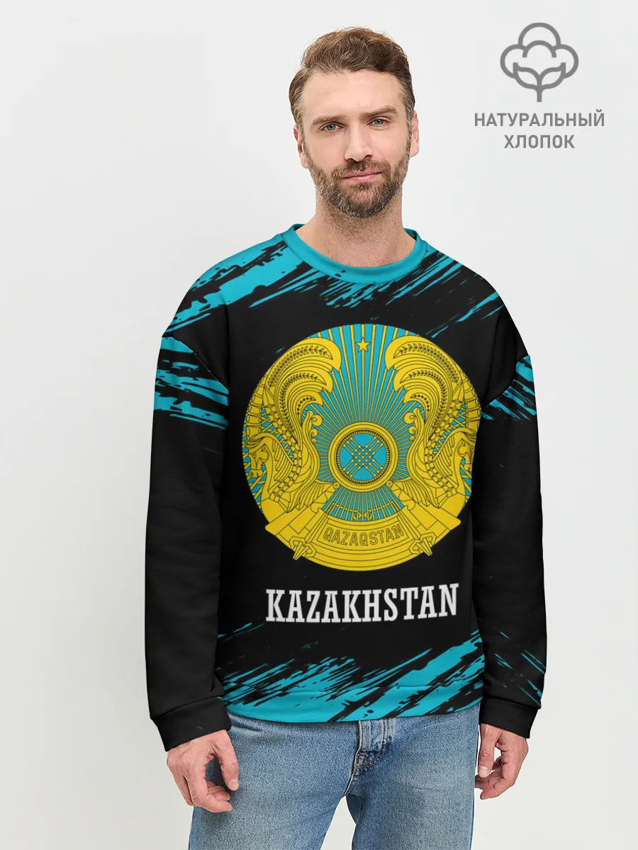Мужской свитшот базовый / KAZAKHSTAN / КАЗАХСТАН