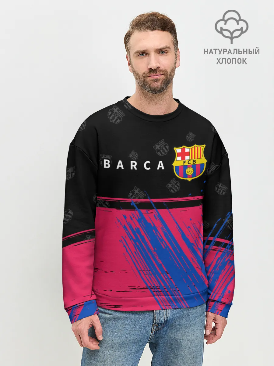 Мужской свитшот базовый / BARCELONA / БАРСЕЛОНА