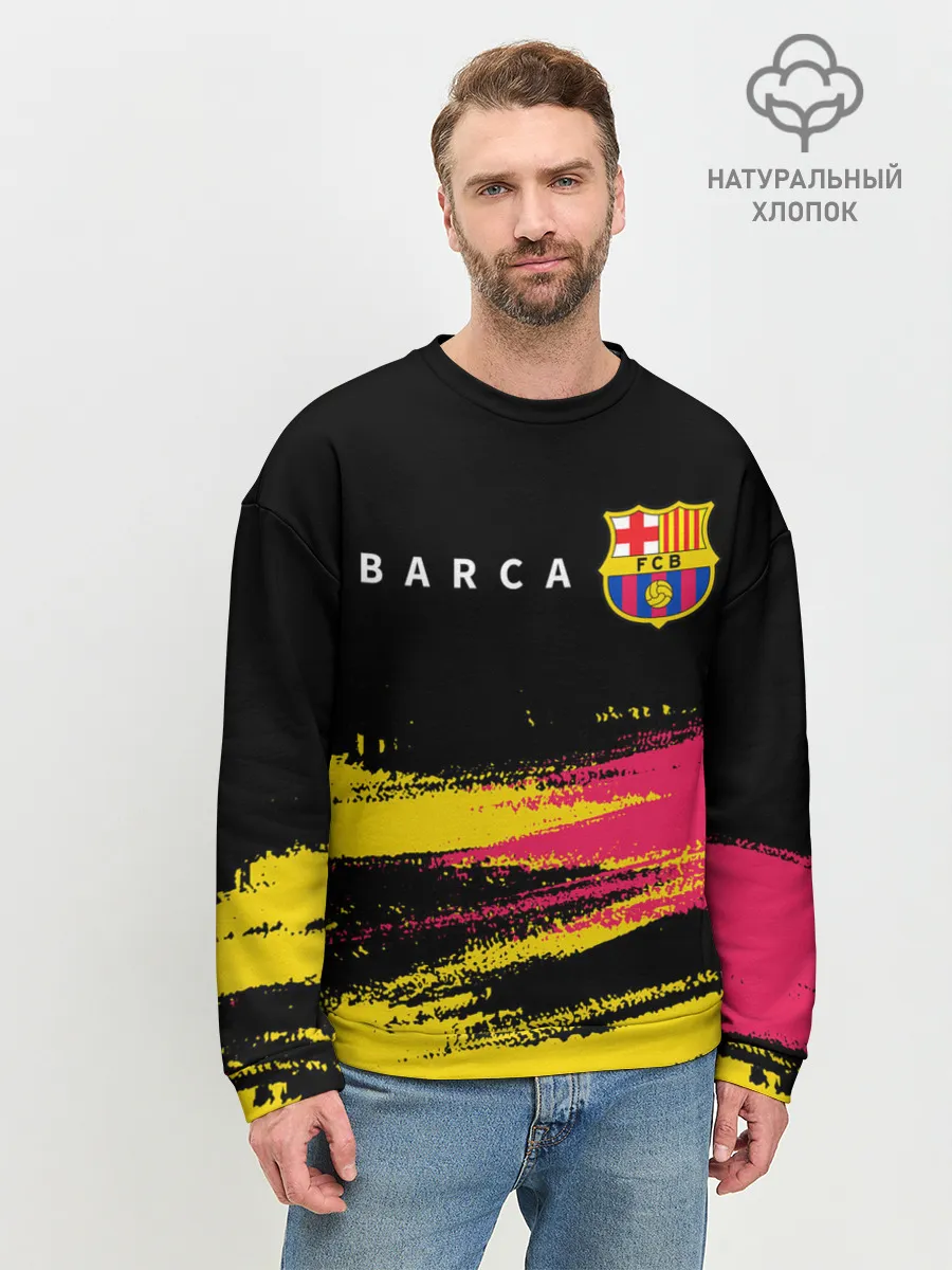 Мужской свитшот базовый / BARCELONA / БАРСЕЛОНА