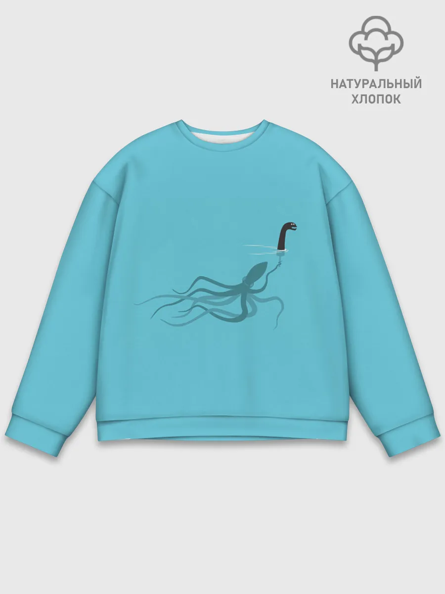 Мужской свитшот базовый / Тайна Лох-несского чудовища