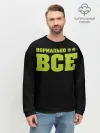 Мужской свитшот базовый / Надпись нормально все