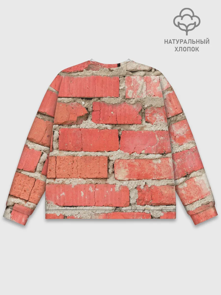 Мужской свитшот базовый / Кирпичная стена