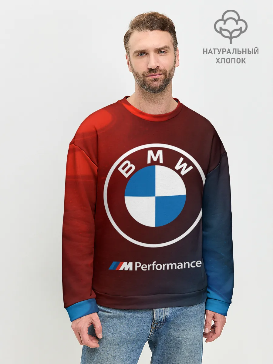 Мужской свитшот базовый / BMW / БМВ