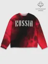Мужской свитшот базовый / RUSSIA / РОССИЯ