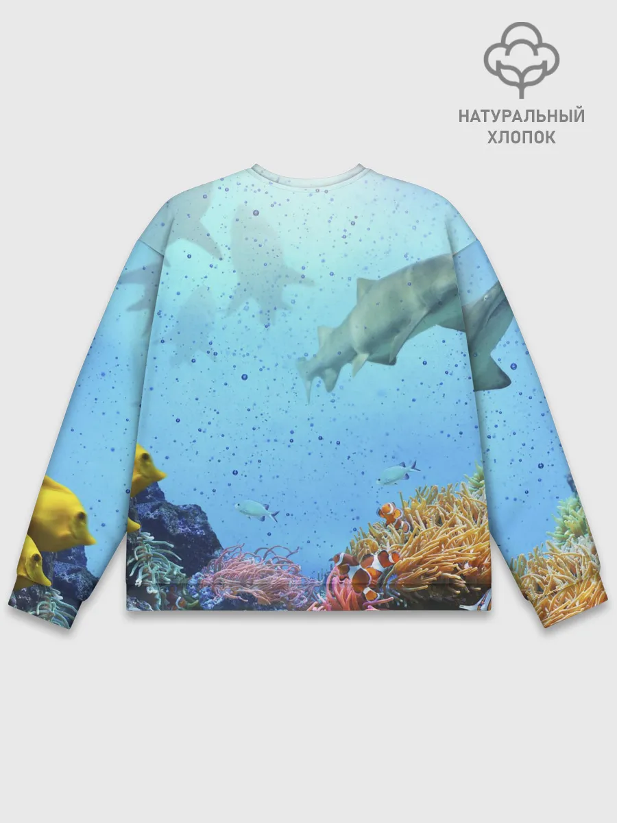 Мужской свитшот базовый / акулы