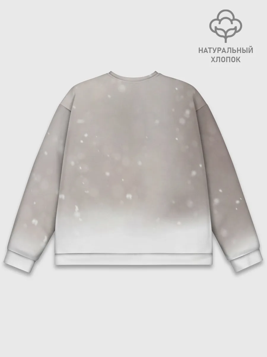 Мужской свитшот базовый / Лиса и снег