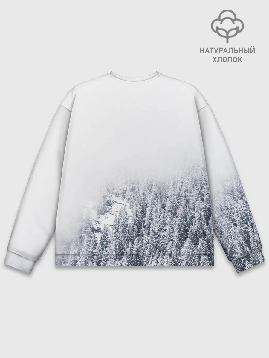 Мужской свитшот базовый / зимний лес
