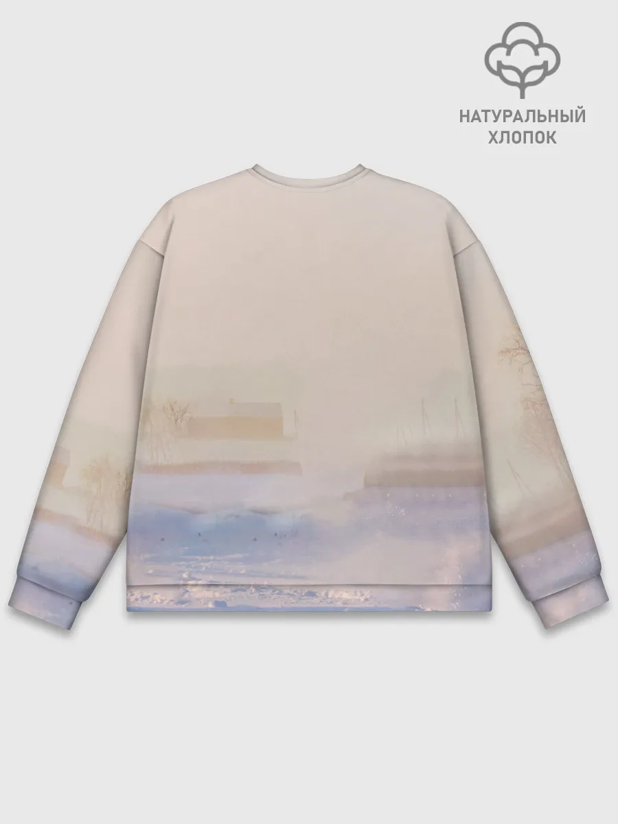 Мужской свитшот базовый / Белая лошадь