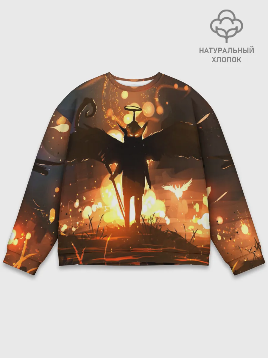 Мужской свитшот базовый / Темный ангел ада