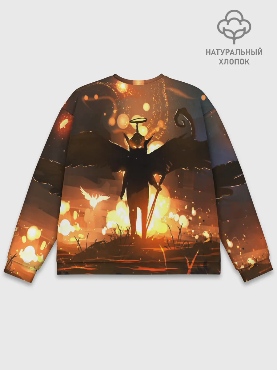 Мужской свитшот базовый / Темный ангел ада