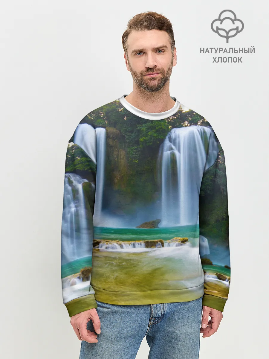 Мужской свитшот базовый / водопад