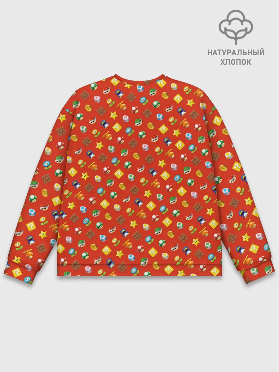 Мужской свитшот базовый / Super Mario