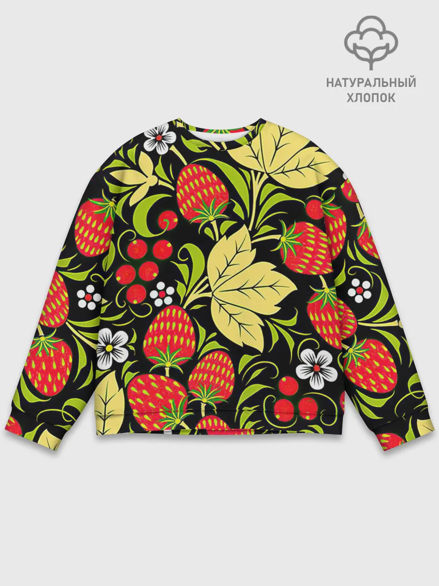 Мужской свитшот базовый / Хохлома